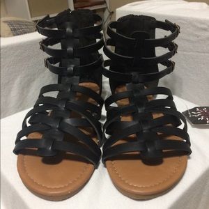 Multi Strapped Triple Buckle Gladiator Sandals